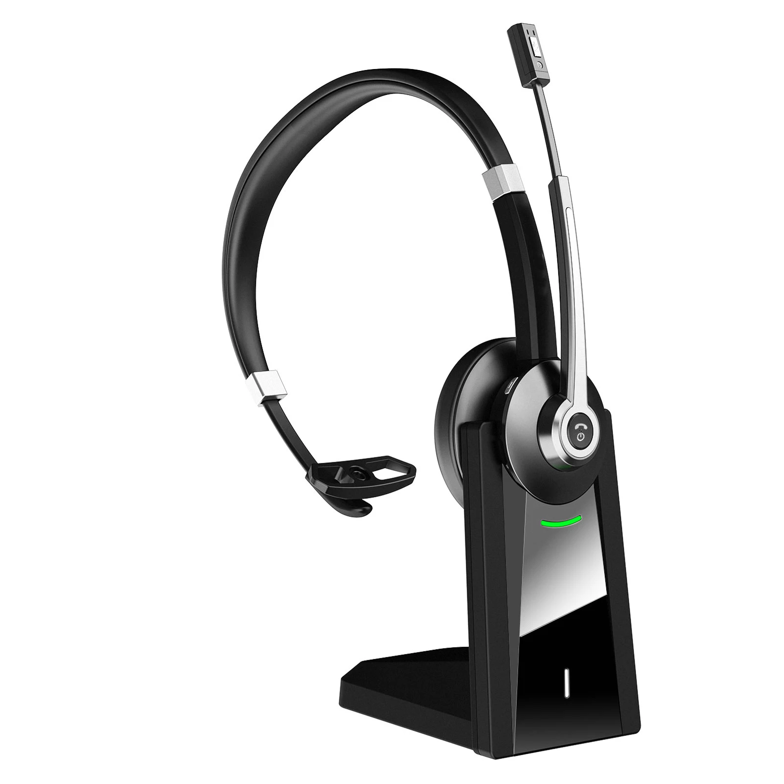 BT-683C Bluetooth Call Center Headset with ENC Microphone for Truck Drivers Computer