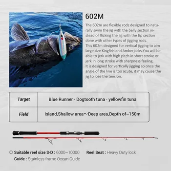 K5 Carbon Iron Pole Pencil Rod GT Golden Gun Sea Fishing Rod Fishing Gear – Pencil – view 5