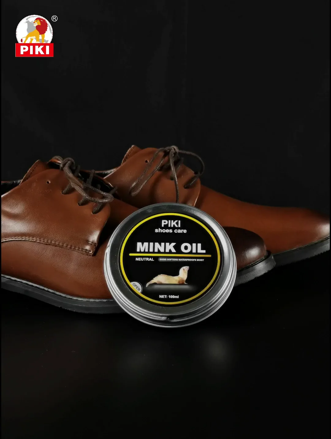 Hot Sale Luxury Tin Box Mink Oil 100ml Neutral Waterproof Leather Balm