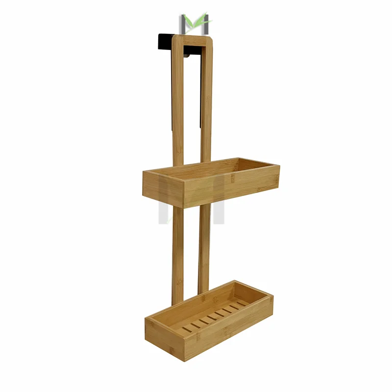 Bamboo Shower Caddy,Over The Door,Stylish And Eco Friendly Shower