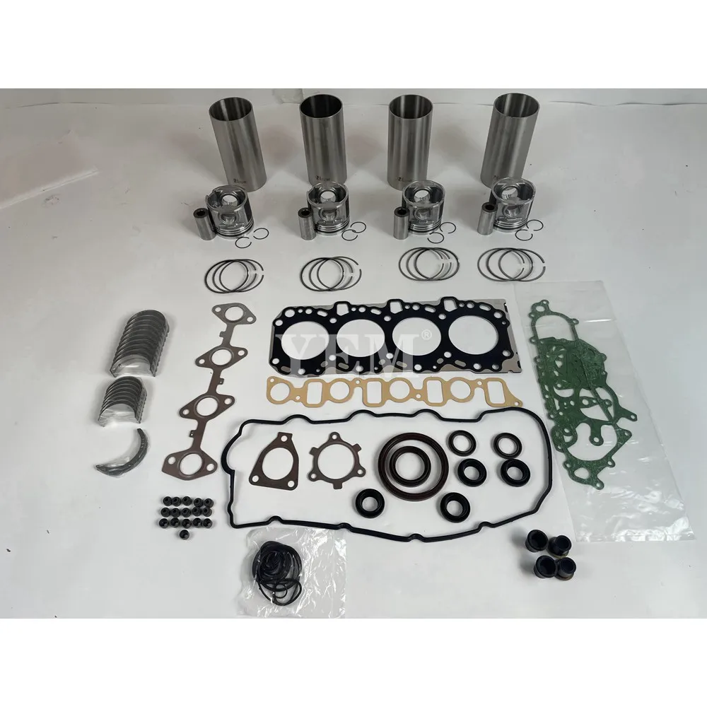 Overhaul Kit With Bearings Full Gasket Set Liner Kit Fit for Toyota 2KD Excavator Truck Lawn Mower Marine Engine