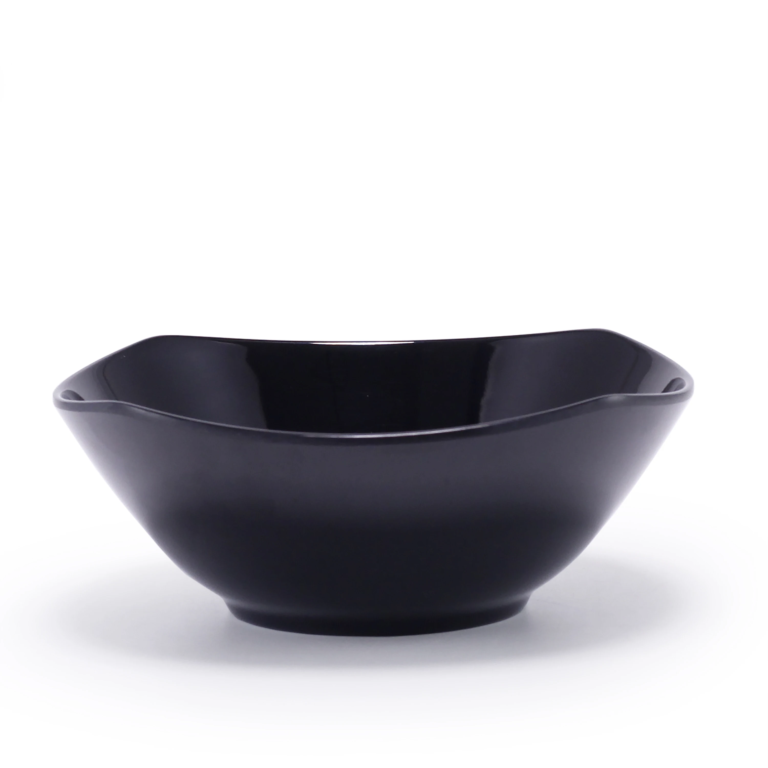 12 Piece Black Color With Square Shape Melamine Bowl Set Melamine ...