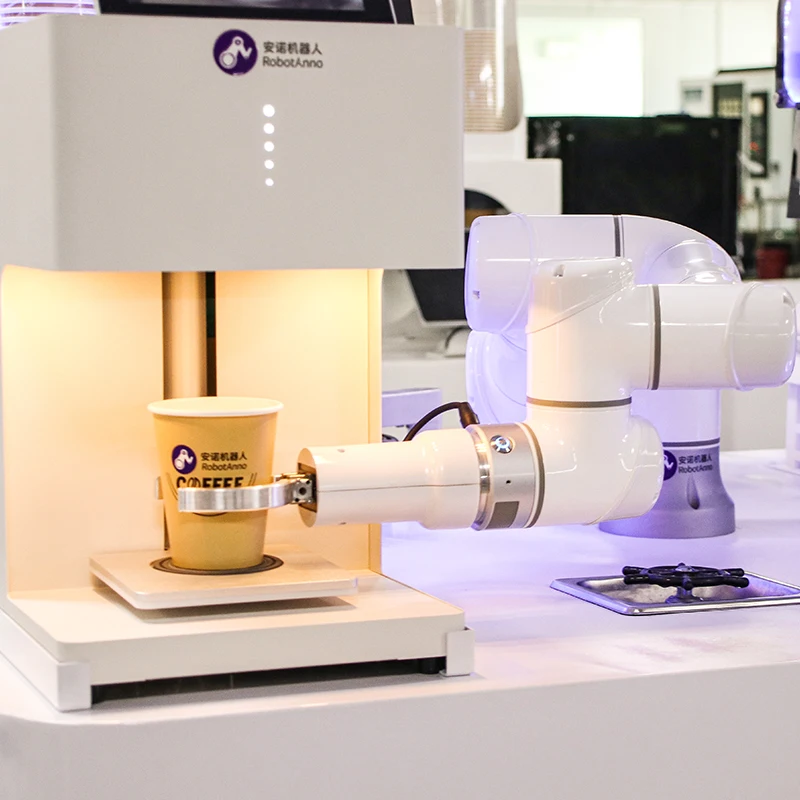 RobotAnno Commercial Robot Coffee Barista Latte Art Machine AI Smart Automatic Vendding Machine Coffee Robot for Commercial Use