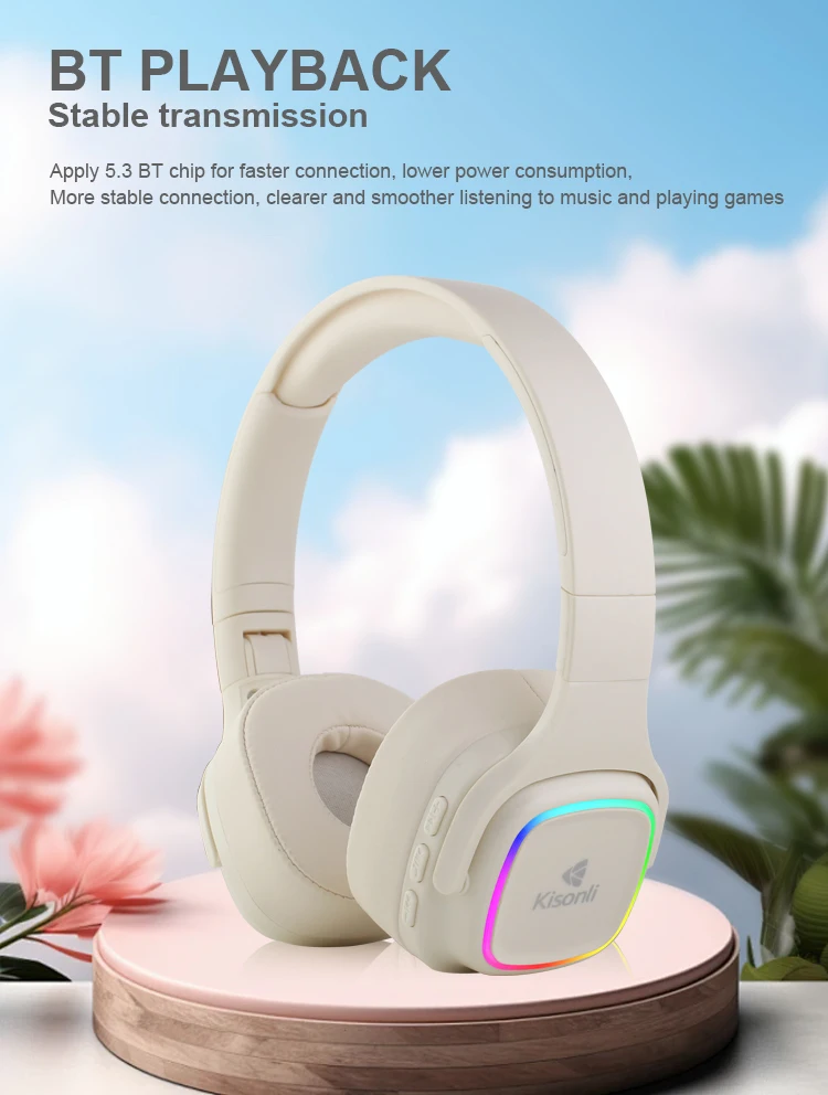 Kisnoli A11 Gaming Products Premium Headphones TWS Headseat with Light