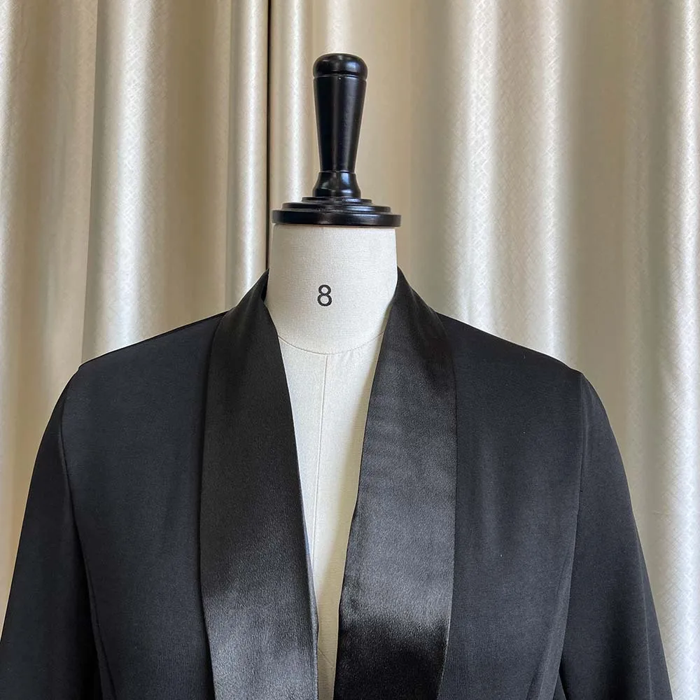 Fall Mini Dress Solid Color High Waist Slim Fit Tassel Cardigan Fashion Sexy Black Plus Size Dresses Women Office Dress