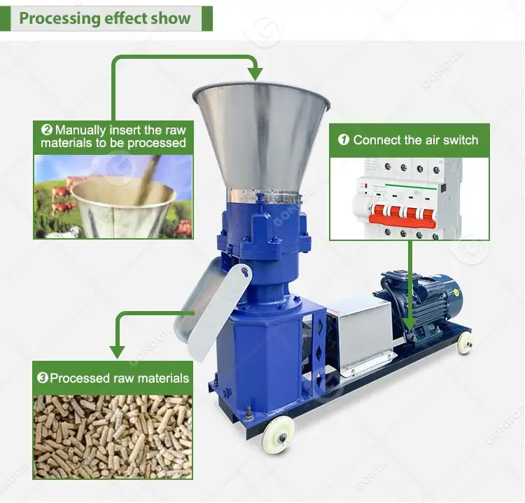 Floating Fish Make Horse Livestock High Quality Animal Granule a Feed Pellet Machine Suppliers with Dies