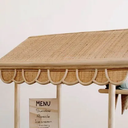 Уникальная детская тележка для мороженого из ротанга ручной работы кухонный игровой набор детей 100% безопасность сделано во