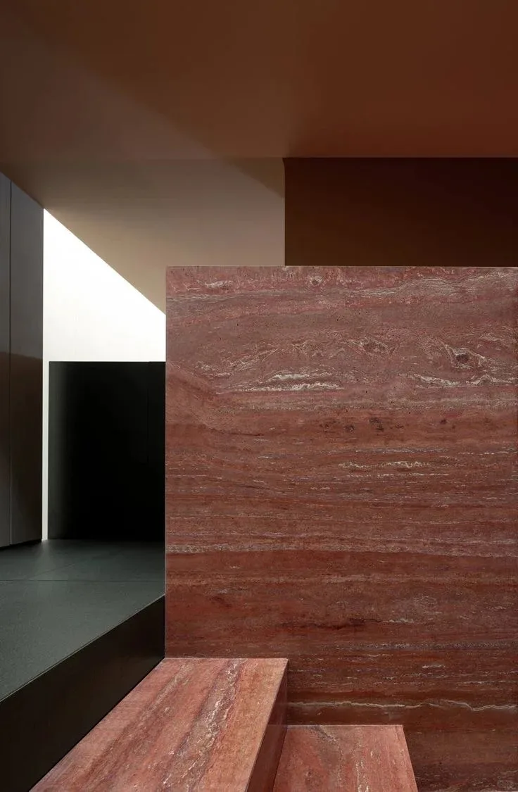 product modern natural red cave stone travertine limestone tile interior hotel bathroom wall and floor sink marble premium natural stone-9