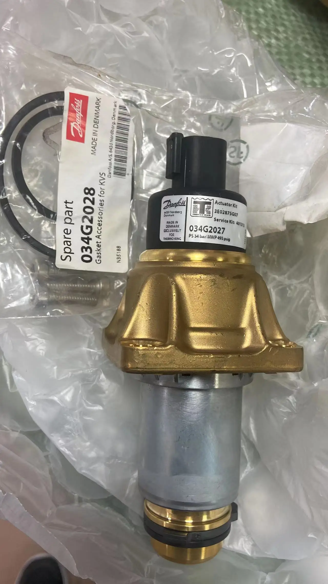 Thermo King 401472 Valve Kit 401313 Danfoss Etv Cartridge Thermo King