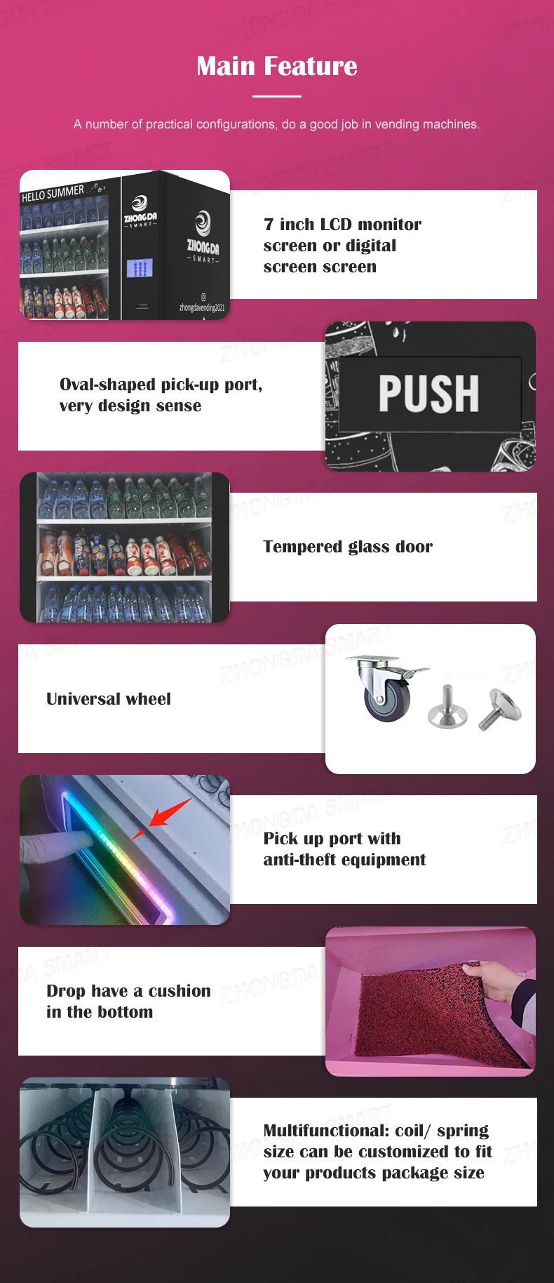 Oem Odm Intelligent Custom Vending Machine For Sale Snack Machines For ...