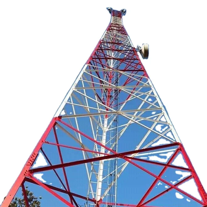 20m 3 Leg Lattice Self Supporting Triangular Steel Wireless Telecommunication Gsm 5g Radio Wifi Cell Cellular Antenna Bts Tower