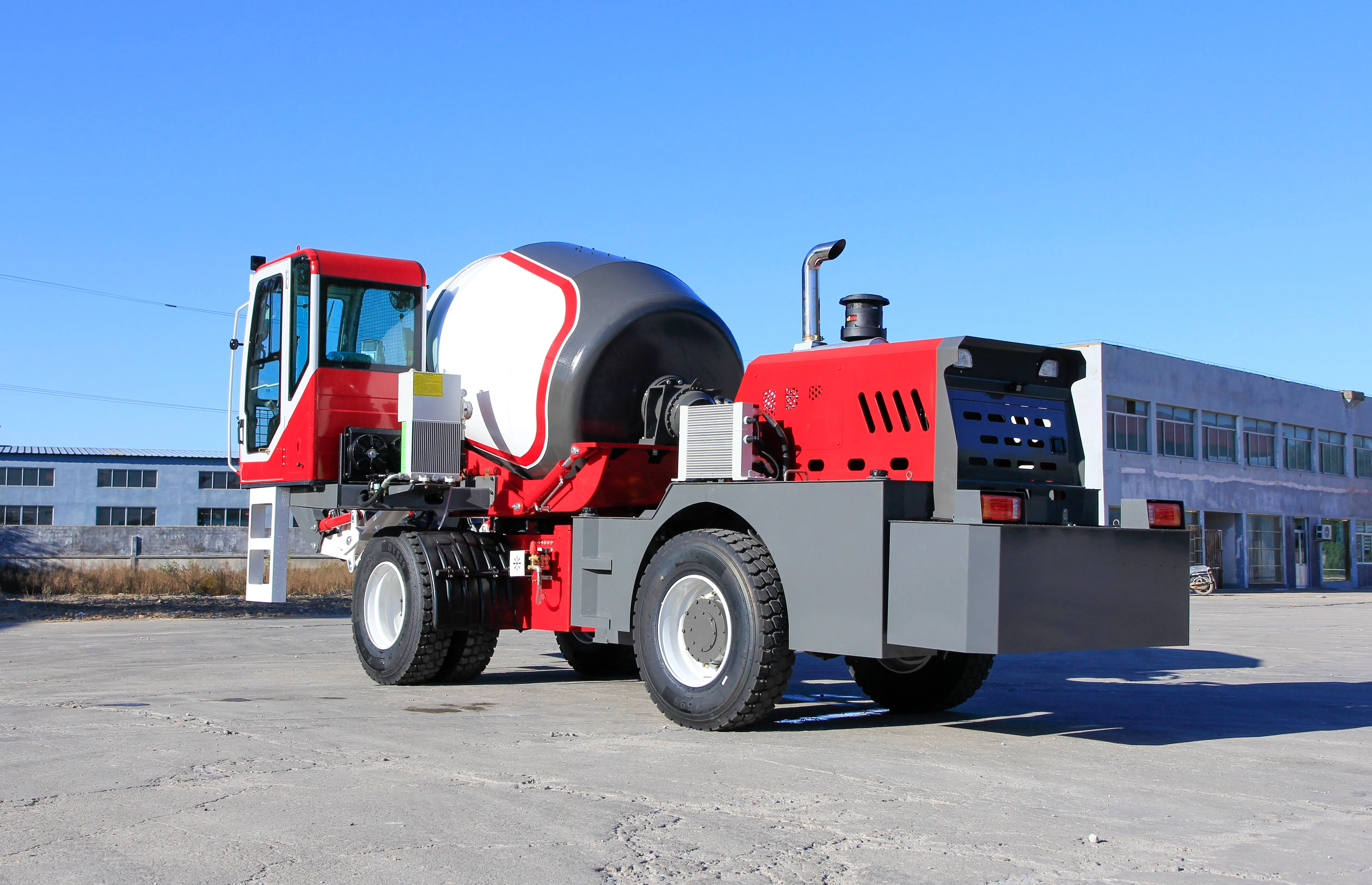 High Rich Mobile Self Loading Concrete Drum Mixer Truck Buy Truck