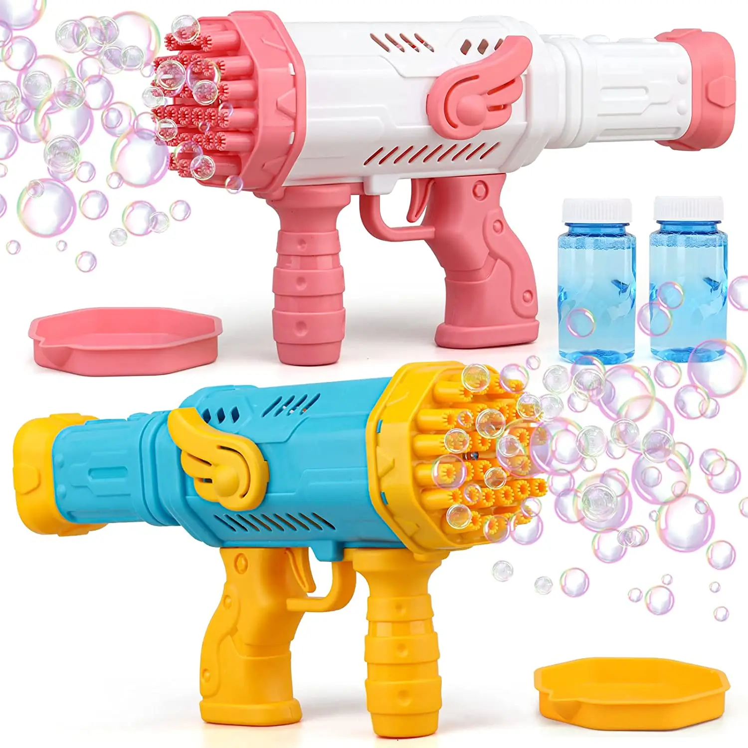 Bubble Gun 32 Holes Bubble Machine Gun Toy Bubble Bazooka Gun Toys For ...