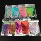 Wholesale Non-Toxic Polyester Extra Fine Glitter Powder Holographic Mixed Chunky Glitter