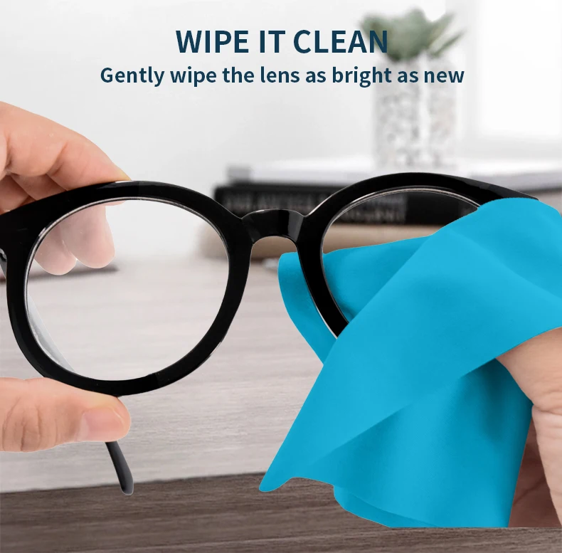 Custom logo eyeglass lens cleaning cloth