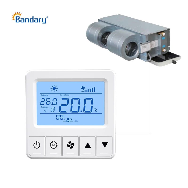 Bandary HVAC fan coil Modbus programmable ac digital thermostat smart