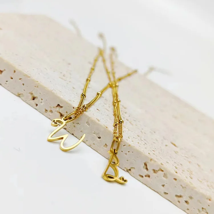Alphabet Pendant Necklace