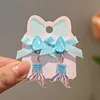 Ab glue blue fishtail ear clips