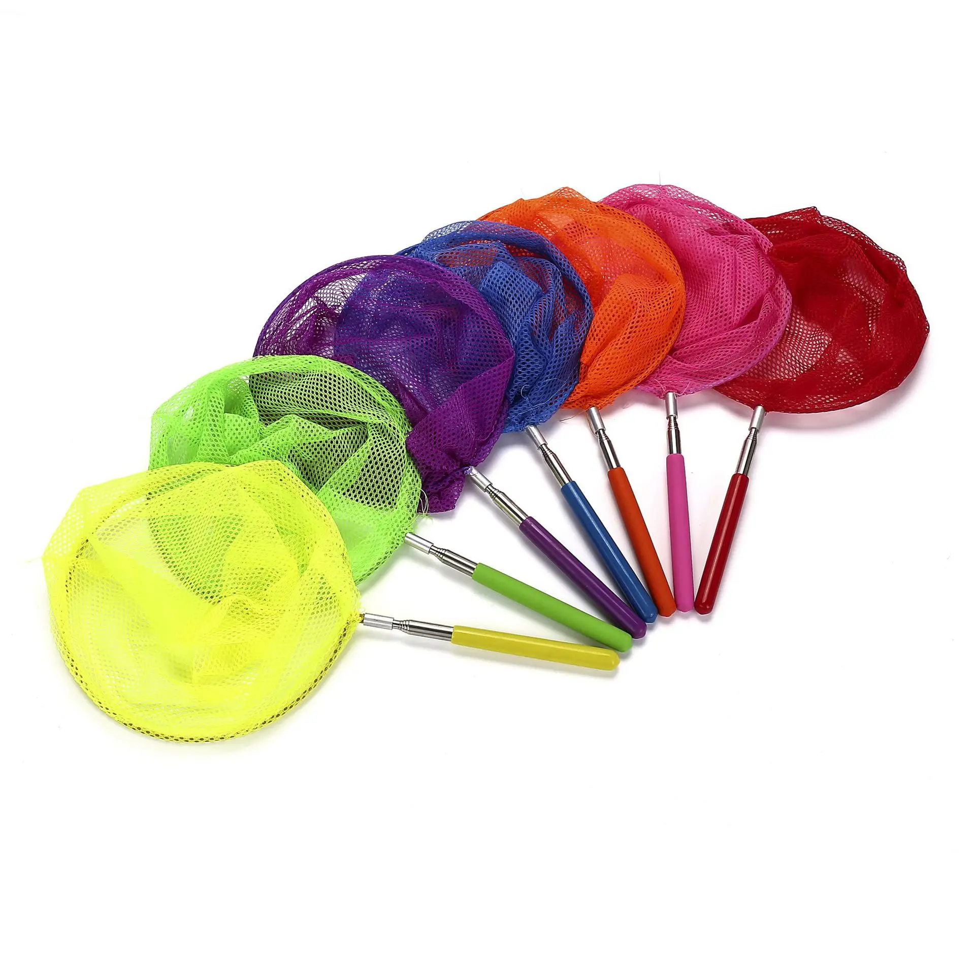 Children's Bug Net Butterfly Net Fishing Net Stainless Steel Telescopic Net Folding Bucket Outdoor Water Toy