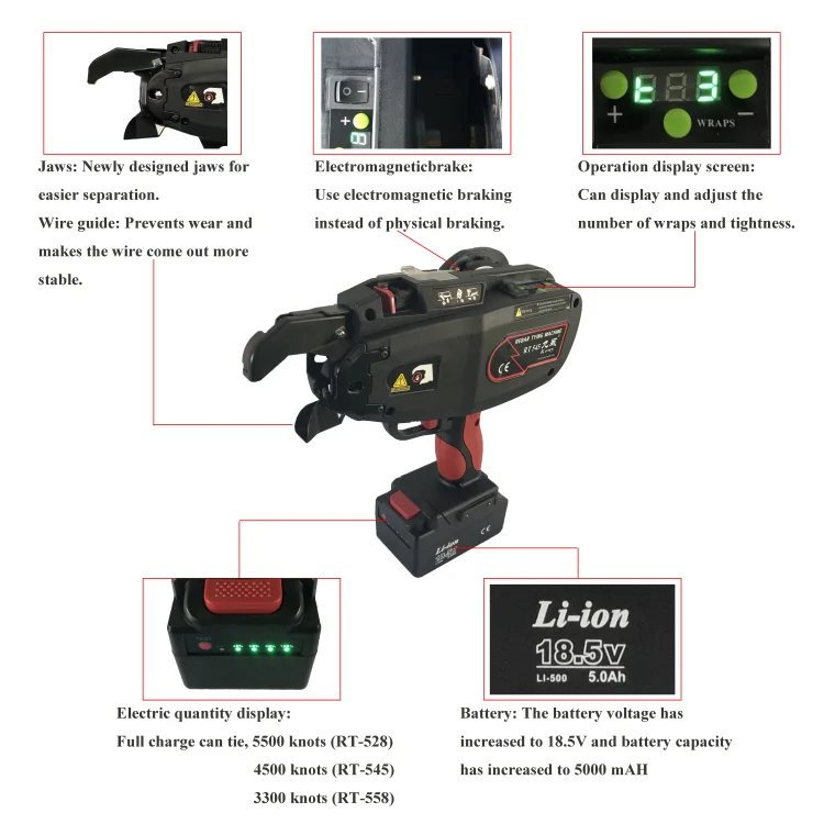 Max Automatic Wire Tier Steel Binding Wire Iron Machine Rebar Tying Gun