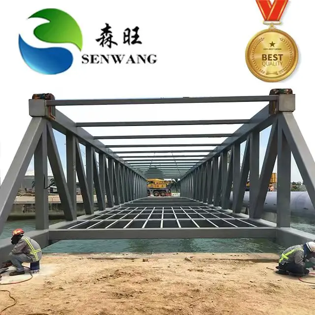 Standard Steel Structure Bridge Manufacturer Bailey Truss Bridge Design With European Certified