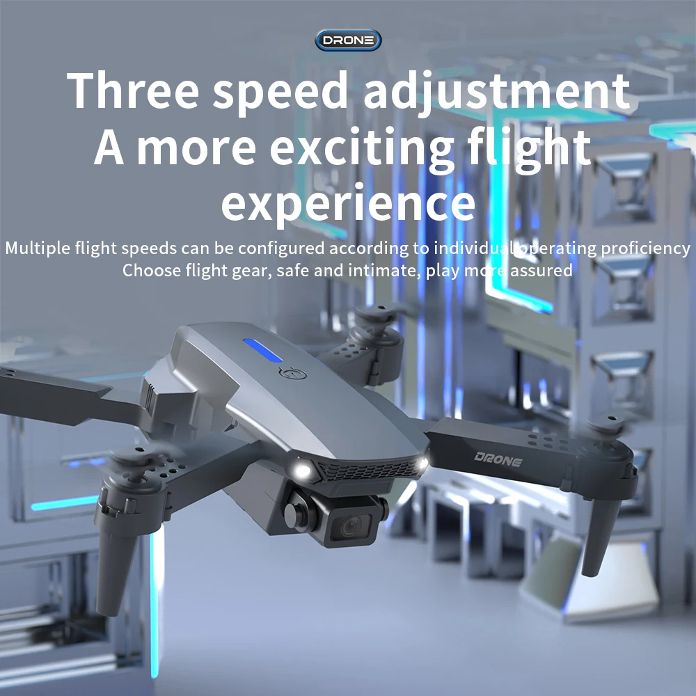 High Quality 2025 E88 Pro Drone E525 With Camera 4k HD Wide Angle Drone Real Time Transmission Beginner Foldable Mini E88 Drones
