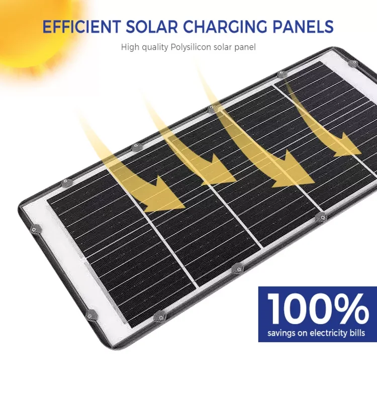 Integrated All In One Solar Street Light with Lithium Iron Phosphate Battery 300-500W 5000K