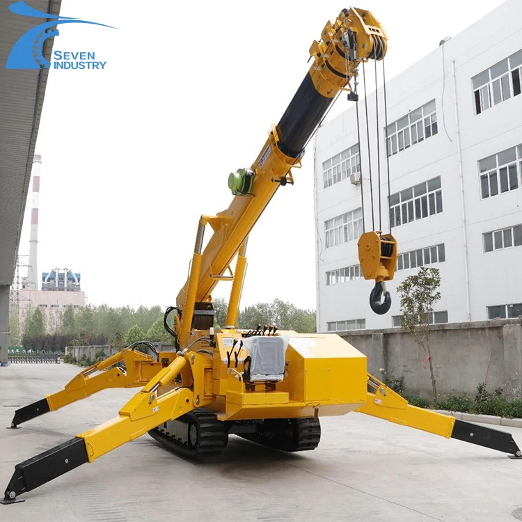 1 Ton Mini Spyde Crane Crawler Light Movable Crawler Spider Crane Company