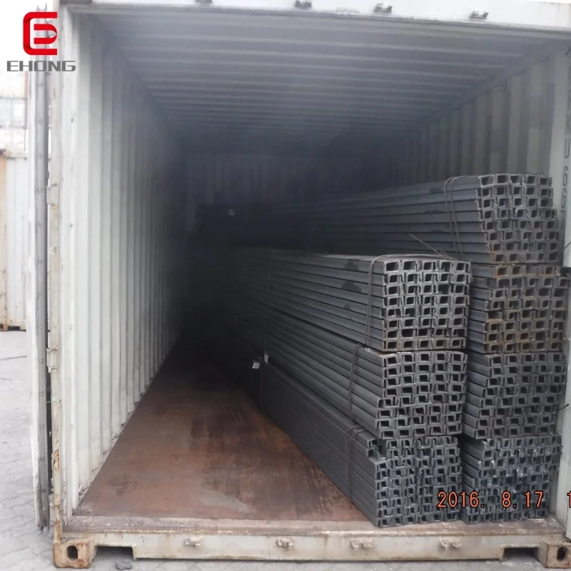 Topkwaliteit U-balkstaal Q235B S235 ASTM warmgewalst U-vormig staal voor transmissietorens en constructie