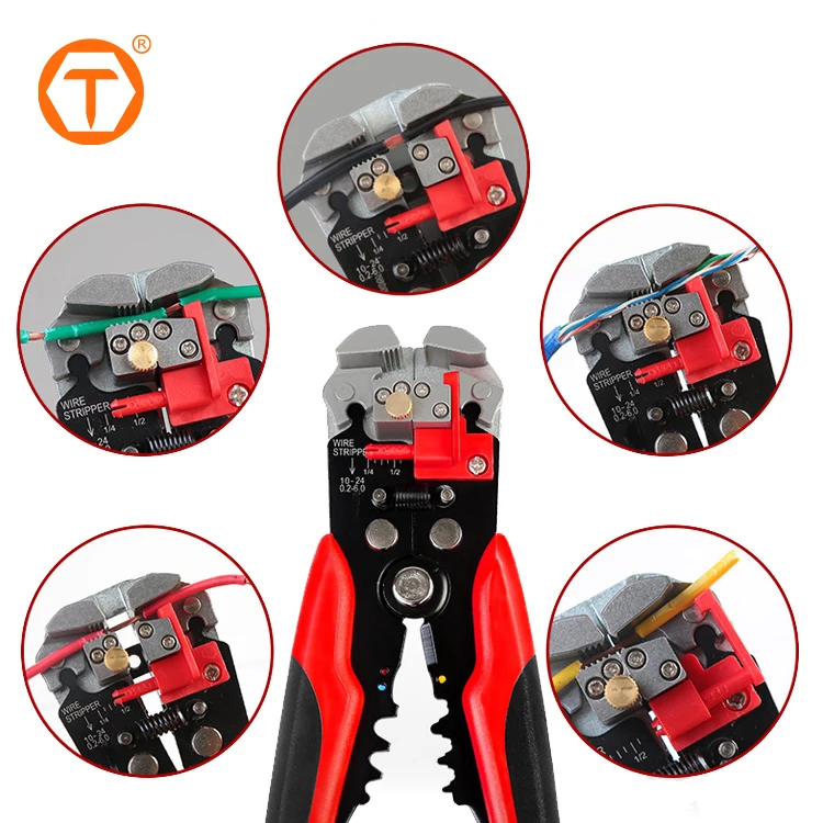 Multifunction Heat Shrink Connectors Length Self Adjusting Multy  Insulated Crimping Wire Stripper Cable Cutter Plier Tool