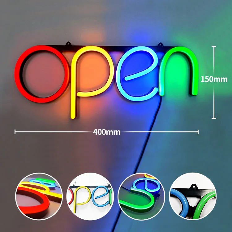 For Cosun LED Neon Open Sign Remote-Controlled Light for Business Shop Decoration for Companies and Hospitals