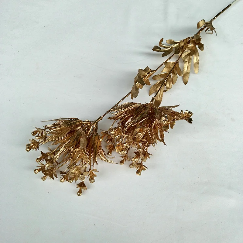 n-192 wholesale artificial gold palm leaves