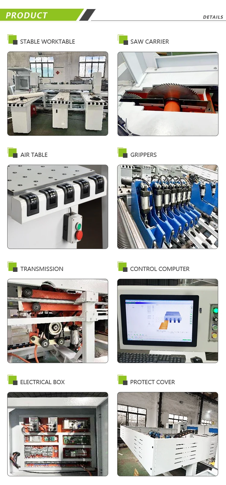 SAMACH Heavy Duty CNC Panel Saw Machine - Automatic Wood Cutting with ...