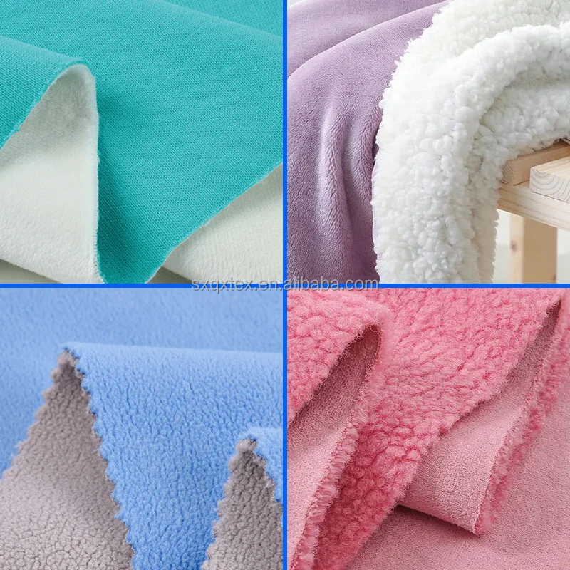 Bonded Sherpa Fleece Fabric For Winter Clothes Wholesale From Shaoxing