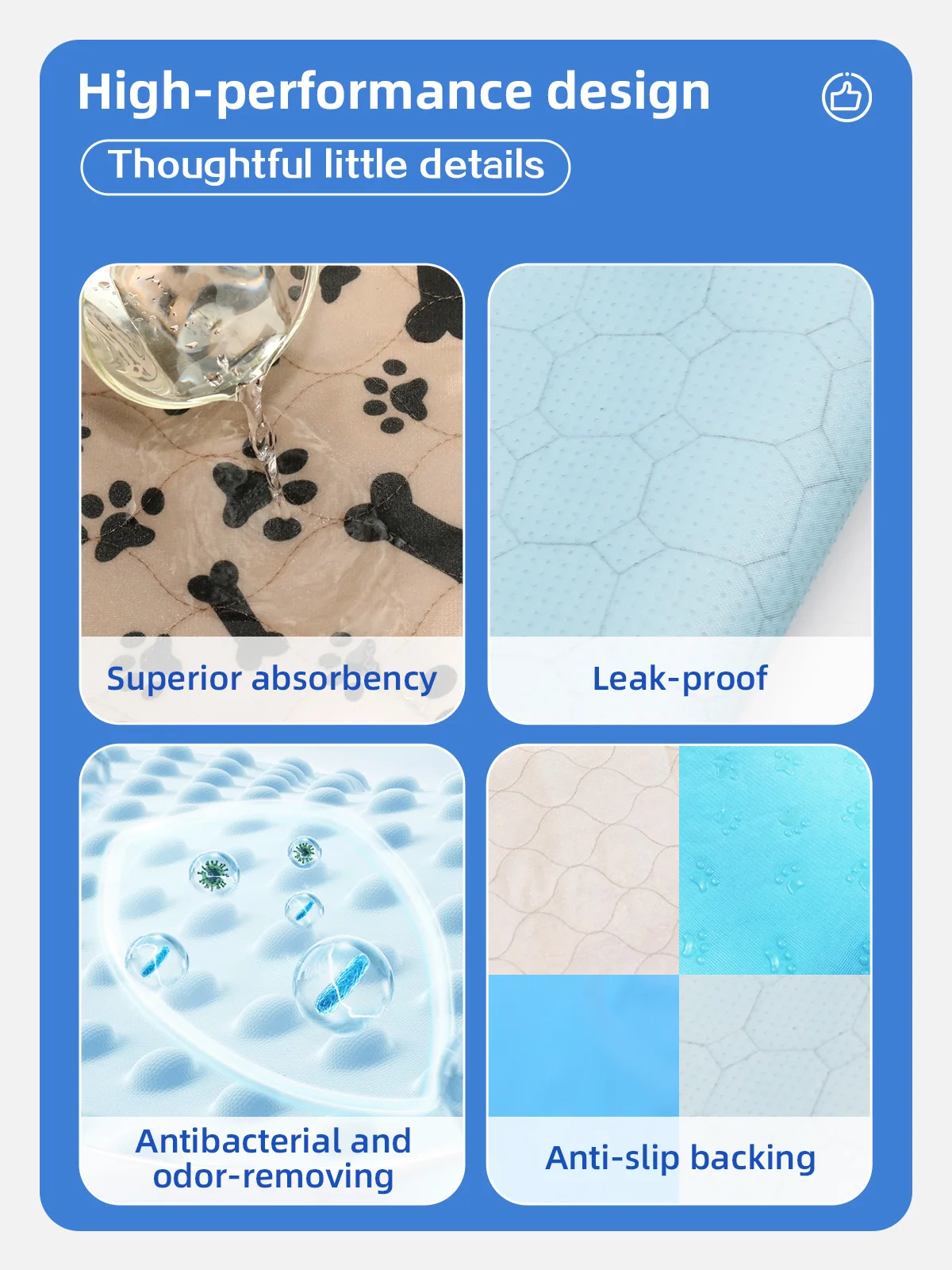 Wholesale Waterproof Dog Pee Mat Perfect Puppy Training Urine Diaper P - product detail 3