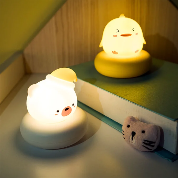 LED Cute Silicone Cat Lamp with Color Changing Tap Control - Animal Shaped Night Lights, Battery Operated Baby Night Light LED Cute Silicone Cat Lamp with Color Changing Tap Control - Animal Shaped Night Lights, Battery Operated Baby Night Light