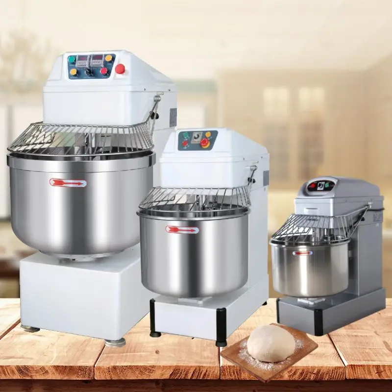 KNEADER 25kg 50kg 100kg 80l Flour Petrin Amasadora De Pan Industrial Spiral Bread Dough Mixer Kneading Mixing Machine for Bakery