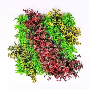 2024 Guangzhou Factory Wholesale Artificial Wall Grass Panels Decorative Plastic Wall Boxwood Hedge for Wall Design