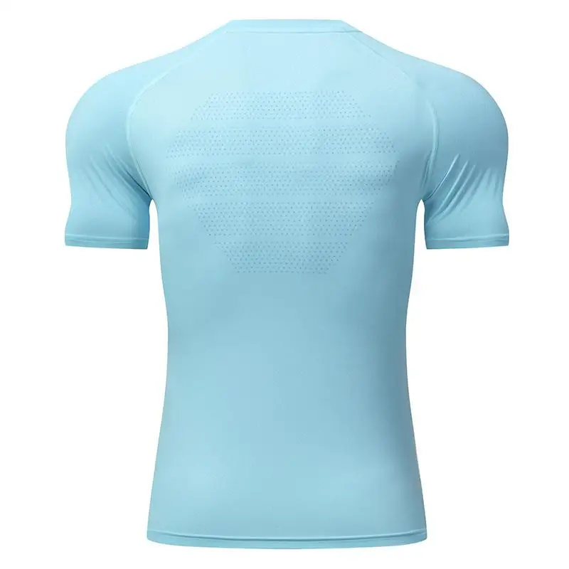 Wholesale Printing Blank Polyester Dryfit Fitness Sports T-shirts Without Logos Gym T Shirt Tops Running Men's Sports T-shirt