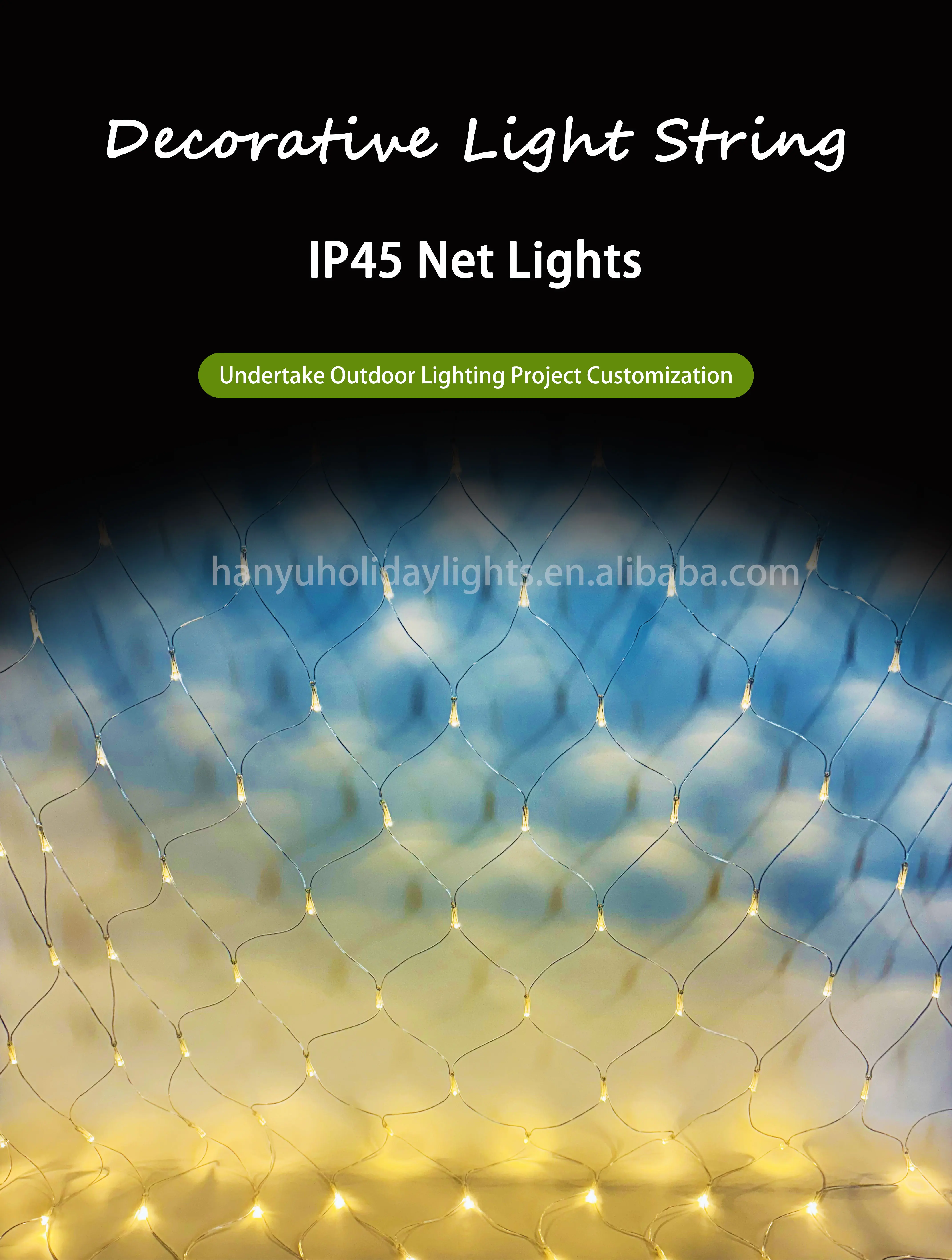 Net Mesh Fairy String Light 2x2M 3x2M 6x4M LED Waterproof Decoration ...