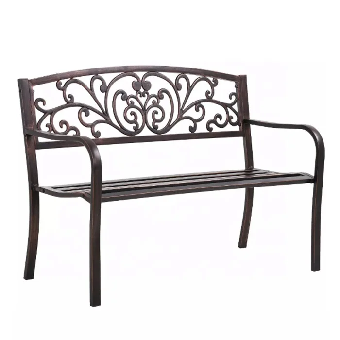 Cast Iron Patio Furniture Public Park Outdoor Furniture Bench Modern