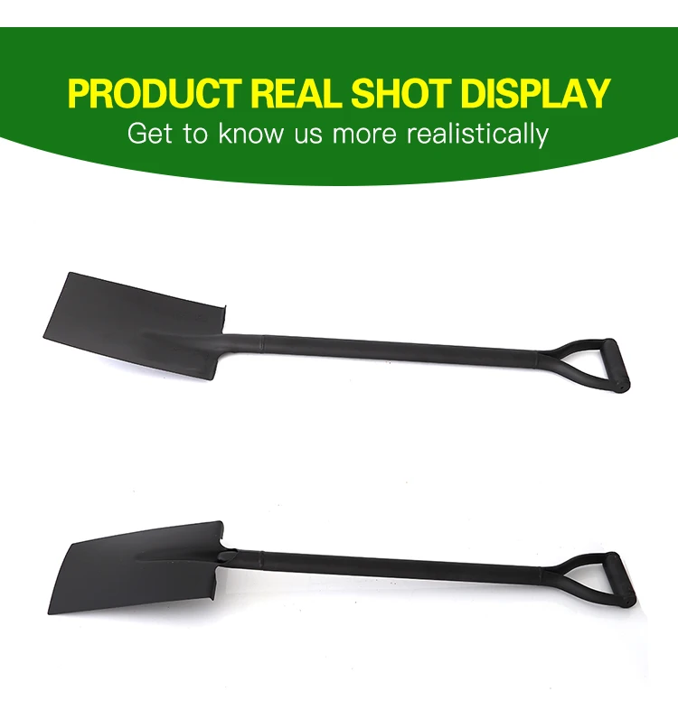 product metal steel   digging  construction garden farming flat square spade  shovel with handle-7