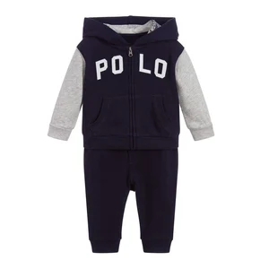 Hight Quality Winter Cotton Fleece Children Sport Clothing Set for Boy Set Kids Clothing
