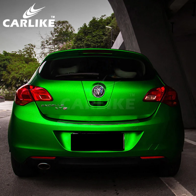 CARLIKE CL-CM-02 хром матовый зеленый воздух Бесплатная украшение автомобиля виниловая