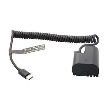 LP-E6 Dummy Battery + Type C Cable for Canon EOS 5D2 5D3 5D4 6D 6D2 60D 7D 7D2 70D 80D 90D 5DSR R R5 R6 detail image
