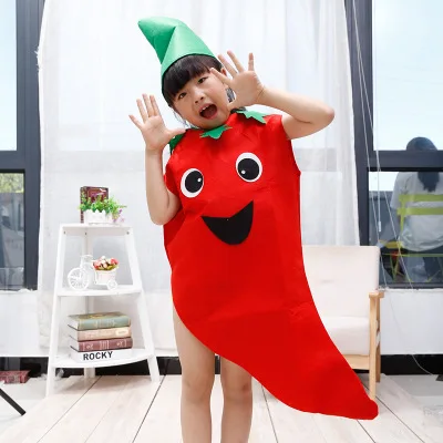 Детский костюм для вечеринки на детский день Мультяшные фрукты овощи фрукты косплей одежда Тыква