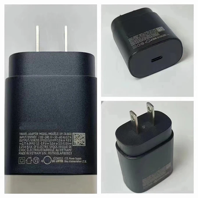 In Stock Fast Chargers 25w Pd Phone Charger Super Fast Charge Black Usb