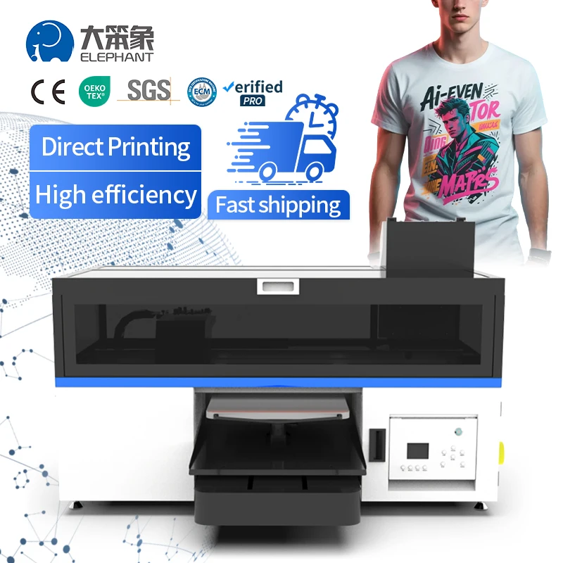 High Quality Digital Textile Printer T-shirt Sweater Polo Silk Wool Cotton A3 Dtg Printer