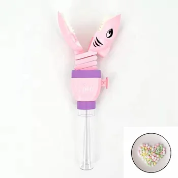 factory wholesale candy toys sugar tube flexibility telescopic toy can filed with sugar funny for kids gift