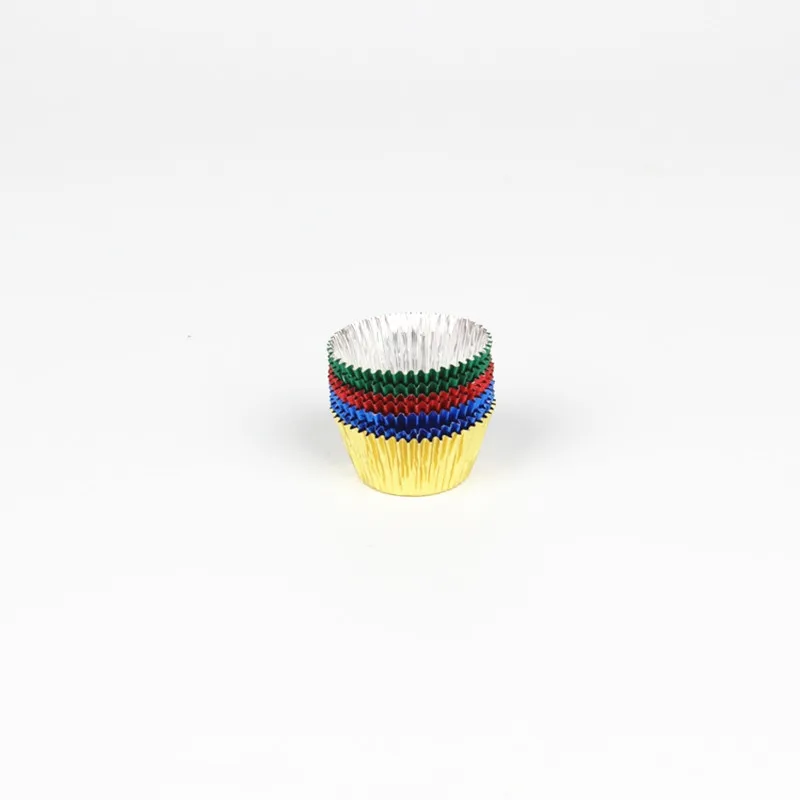 product tia ya06 lightweight aluminum foil cup disposable dessert container heat resistant foil cup for muffin and cupcake baking-5